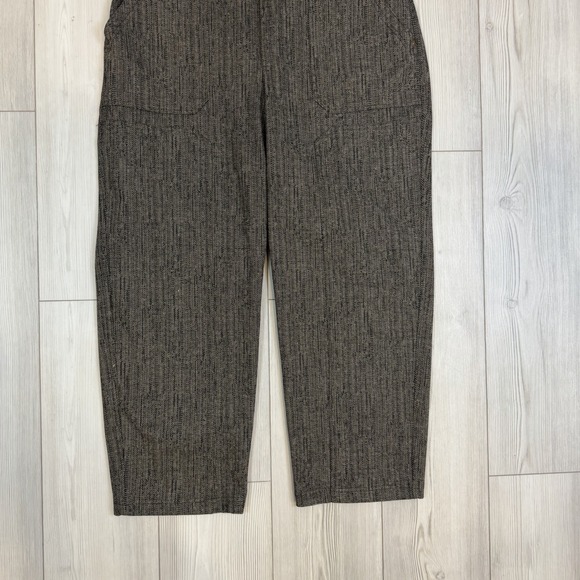 Democracy Ab Solution Skyrise Ponte Patched Pants Peanut Butter Black Size 16 - Picture 3 of 11